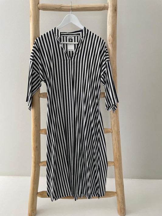 Black & white stripe dress