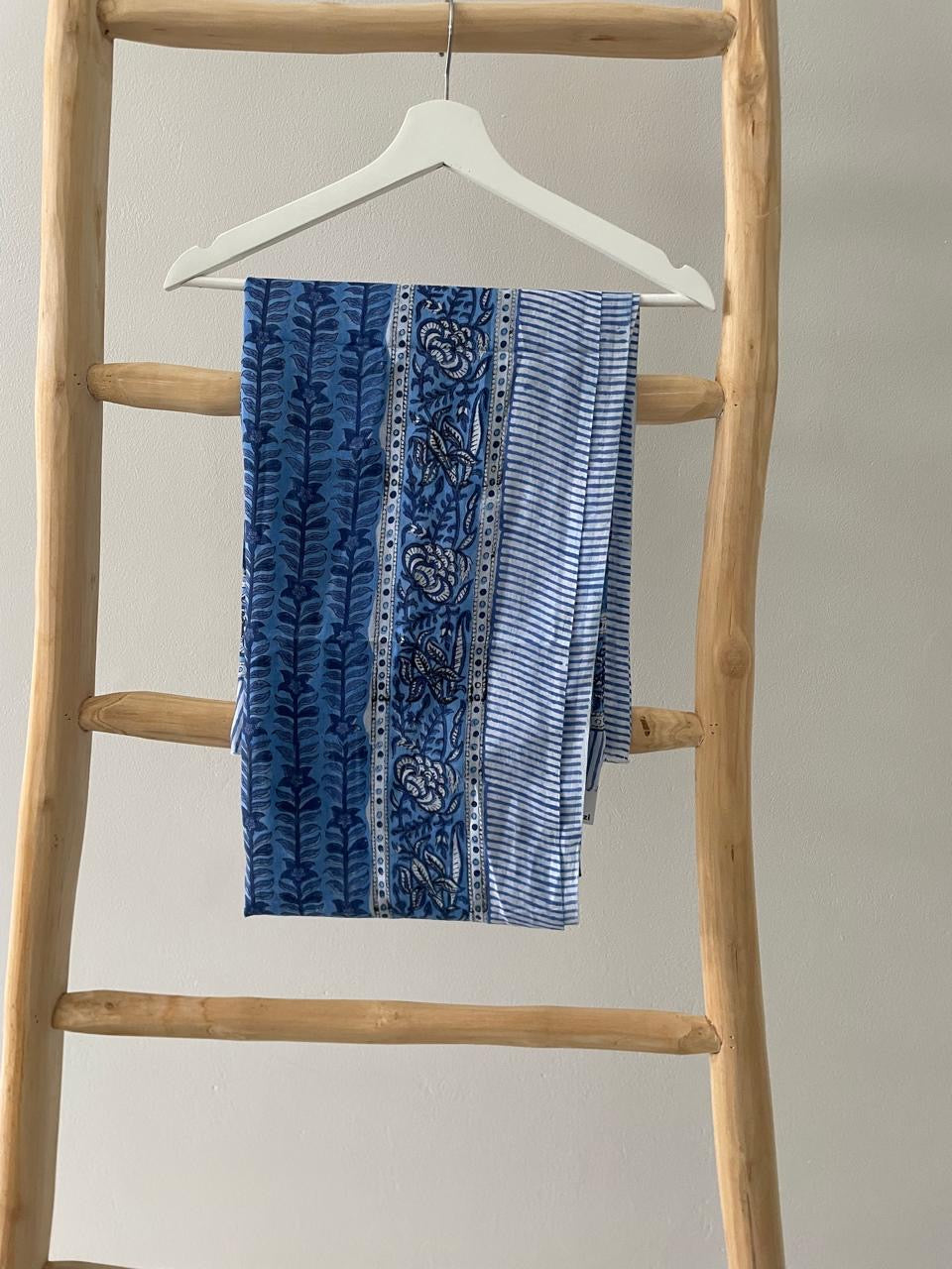 Blue & white floral Sarong