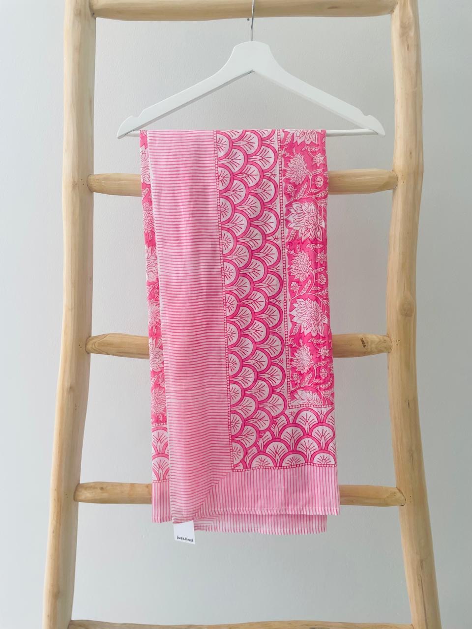 Pink floral Sarong