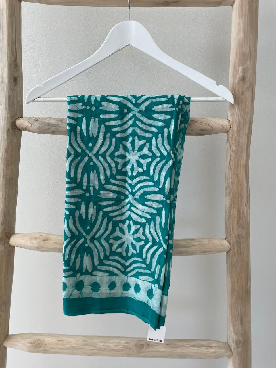 Sea green geometric Sarong