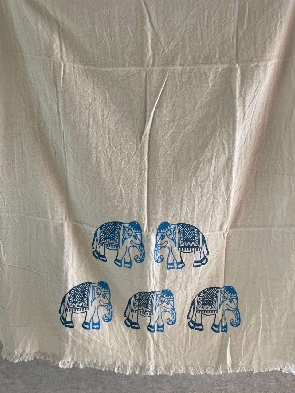 Turkish Towel - Blue elephant