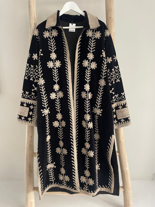 Kimono - Black & beige