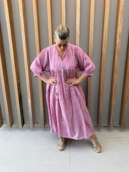 Light pink floral dress