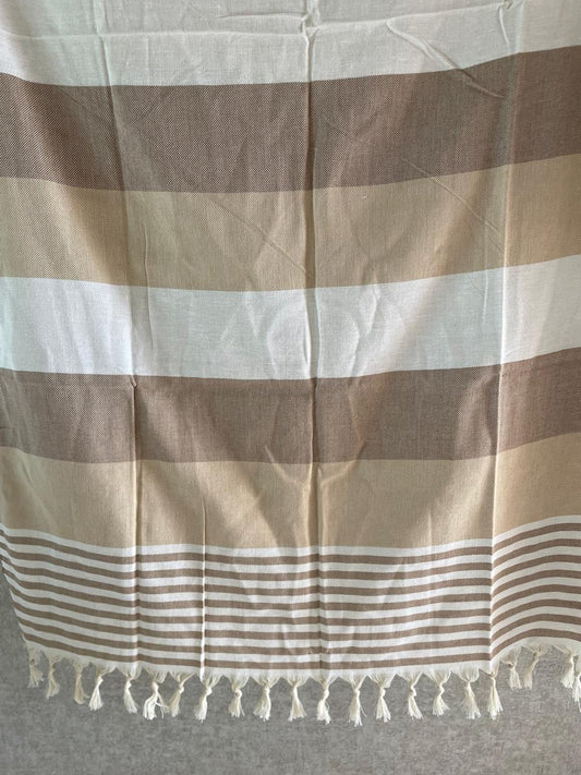 Turkish Towel - Beige & Cream